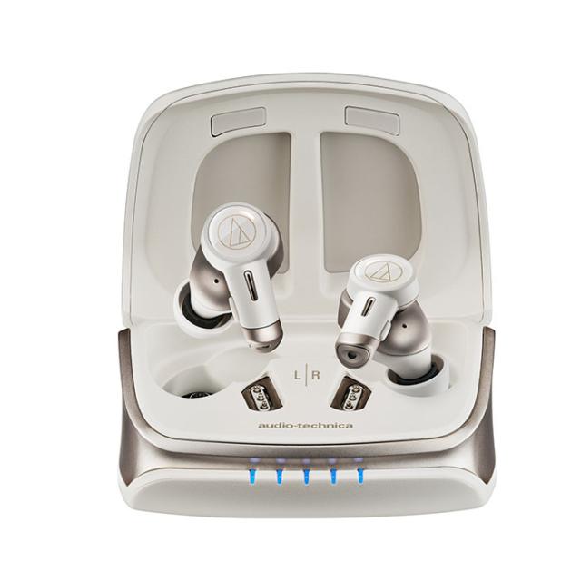 audio-technica ATH-TWX9MK2 WH ワイヤレスイヤホン ハイレゾ ノイズキャンセリング 外音取り込み 深紫外線除菌システム オーディオテクニカ
