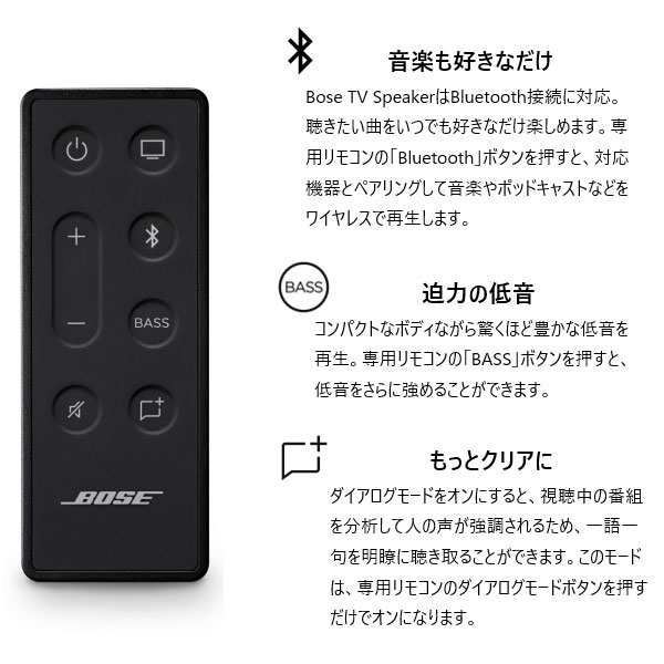 お取り寄せ)TV用ワイヤレススピーカー BOSE ボーズ Bose TV Speaker 