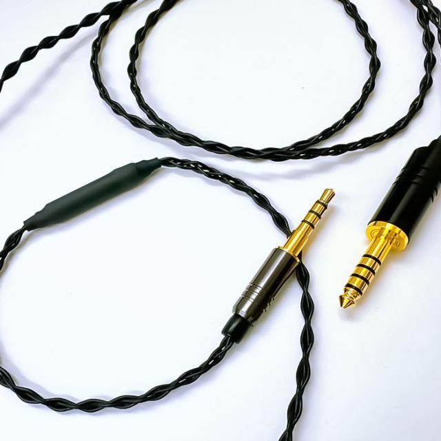 e☆イヤホン・ラボ Obsidian GeN2 3.5mm-4.4mm 120cm ヘッドホン