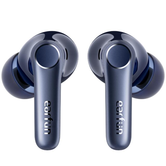 EarFun Air Pro 4 - Blue ワイヤレス イヤホン Bluetooth ノイズキャンセリング ANC マイク付き 防水 IPX5 LDAC マルチポイント イヤーファン