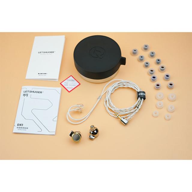 LETSHUOER DX1 - 4.4mm 有線 イヤホン カナル型 リケーブル対応