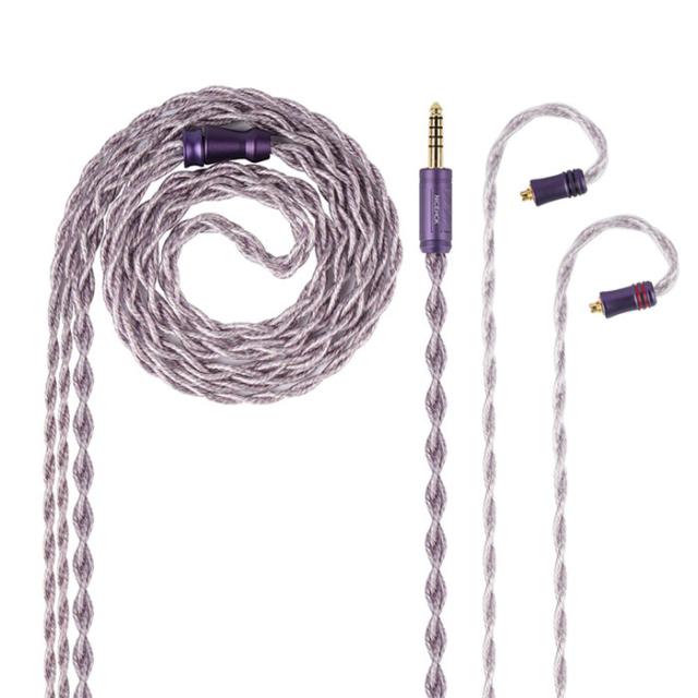 NICEHCK Ace Lilac (MMCX 4.4mm) イヤホンケーブル リケーブル用 耳