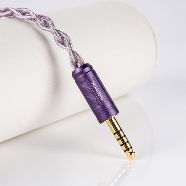 NICEHCK Ace Lilac (MMCX 4.4mm) イヤホンケーブル リケーブル用 耳