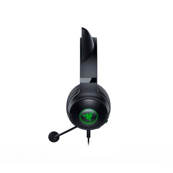 ゲーミングヘッドセット) Razer Kraken Kitty V2 Black 猫耳 ゲーム用 