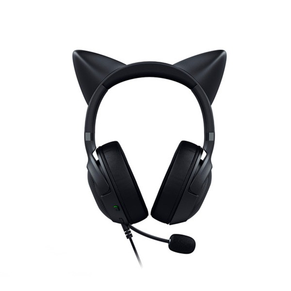 ゲーミングヘッドセット) Razer Kraken Kitty V2 Black 猫耳 ゲーム用