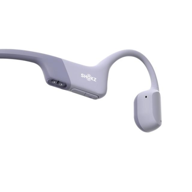 SHOKZ OpenRun 骨伝導イヤホン 紫　パープル Shokz、高音質と快適性を両立する骨伝導イヤホン「OpenRun」に新色