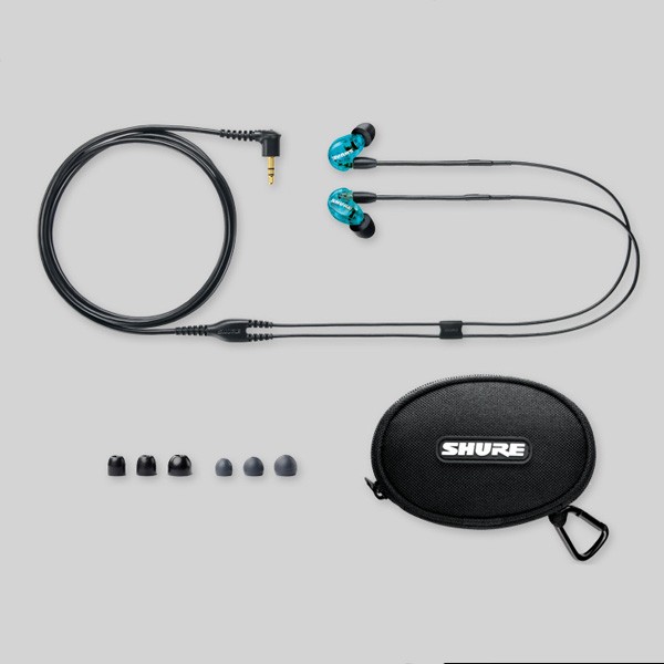 SHURE SE215 高音質イヤホン　着脱式　有線+ワイヤレスケーブル同梱ヘッドフォン/イヤフォン