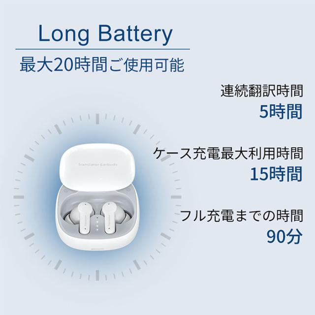 Wooask M6 オンライン版 AI翻訳機イヤホン ホワイト 新品未開封