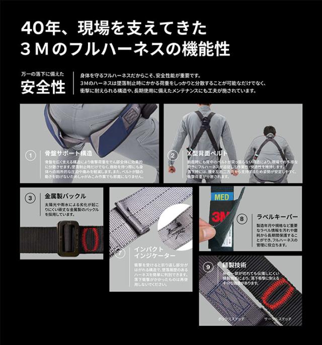 スリーエム ジャパン　3M DBI-サラ エグゾフィット ライト フルハーネス フロントDリング付 Sサイズ　【品番：1114102N】