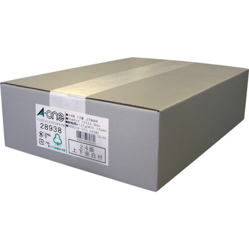 スリーエム ジャパン　3M　ラベルシール（インクジェット）２４面　（５００枚入）　【品番：28938】