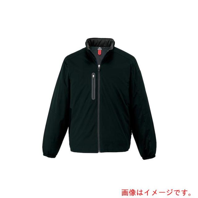 アイトス（AITOZ）　ストレッチ防風ニット防寒ジャケット（男女兼用）　ＡＺ１０３０７　ブラック　Ｍ　【品番：AZ10307-010-M】