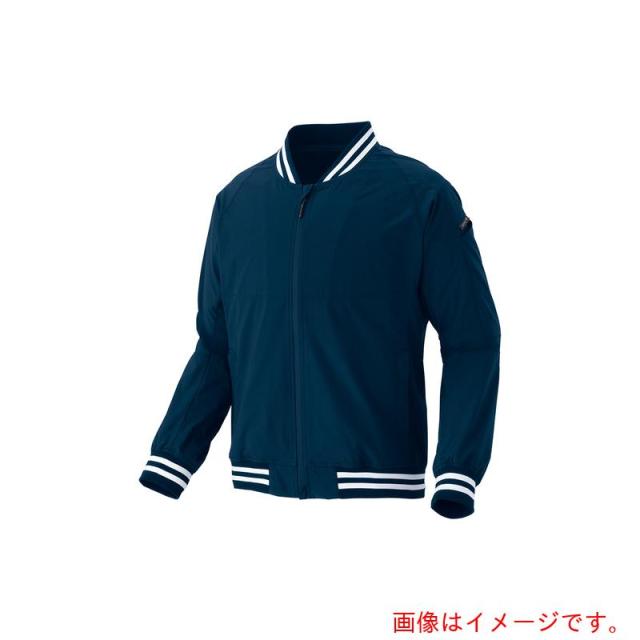 アイトス（AITOZ）　ＨＵＭＡ３Ｄストレッチ軽防寒ブルゾン（男女兼用）ＡＺ１０３１７　ネイビーストライプ　５Ｌ　【品番：AZ10317-108-5L】