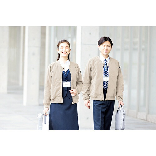 アイトス（AITOZ）　ＨＵＭＡ３Ｄストレッチ軽防寒ブルゾン（男女兼用）ＡＺ１０３１７　ブラックストライプ　３Ｌ　【品番：AZ10317-110-3L】