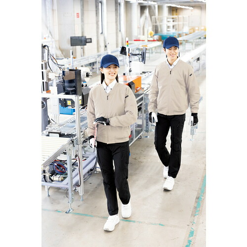 アイトス（AITOZ）　ＨＵＭＡ３Ｄストレッチ軽防寒ブルゾン（男女兼用）ＡＺ１０３１７　ブラックストライプ　３Ｌ　【品番：AZ10317-110-3L】