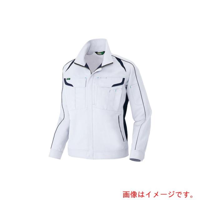 アイトス（AITOZ）　長袖ストレッチブルゾン（エコワーカーストレッチ）　シルバーグレー　５Ｌ　【品番：AZ1901-003-5L】