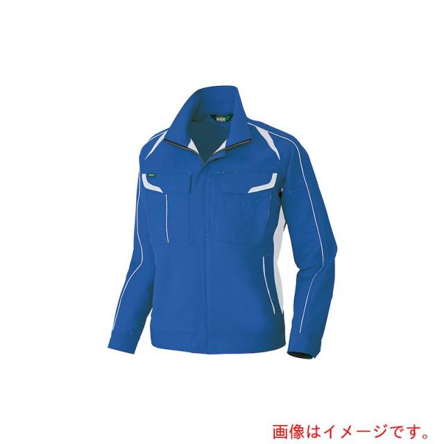 アイトス（AITOZ）　長袖ストレッチブルゾン（エコワーカーストレッチ）　ブルー　５Ｌ　【品番：AZ1901-006-5L】