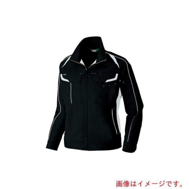 アイトス（AITOZ）　長袖ストレッチブルゾン（エコワーカーストレッチ）　ブラック　Ｓ　【品番：AZ1901-010-S】