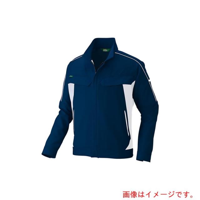 アイトス（AITOZ）　長袖ストレッチブルゾン（エコワーカーストレッチ男女兼用）ＡＺ１９０２　ネイビー　Ｍ　【品番：AZ1902-008-M】