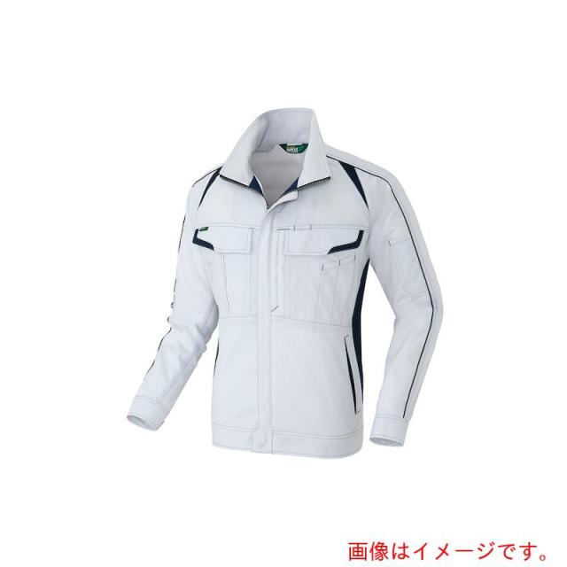 アイトス（AITOZ）　春夏長袖ストレッチブルゾン（エコワーカーストレッチ）　シルバーグレー　Ｍ　【品番：AZ1930-003-M】
