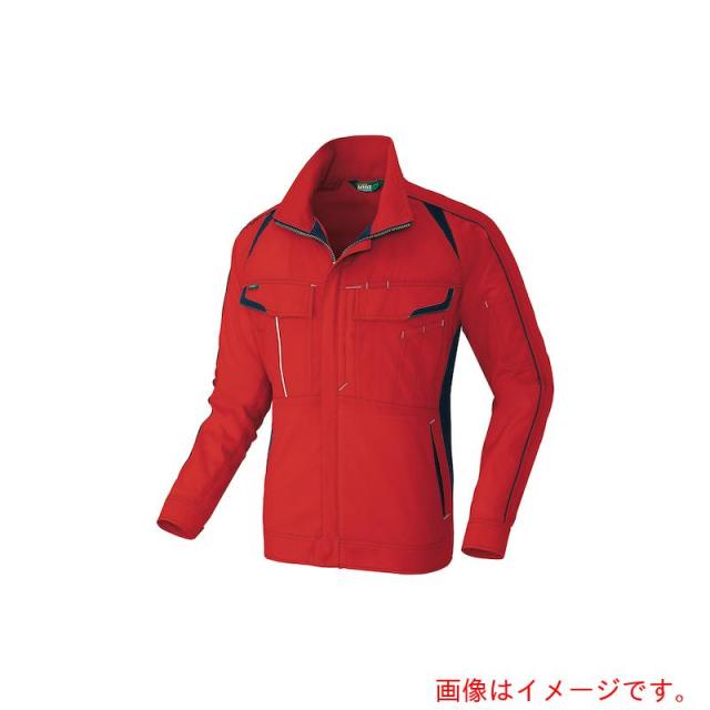 アイトス（AITOZ）　春夏長袖ストレッチブルゾン（エコワーカーストレッチ）　レッド　ＳＳ　【品番：AZ1930-009-SS】