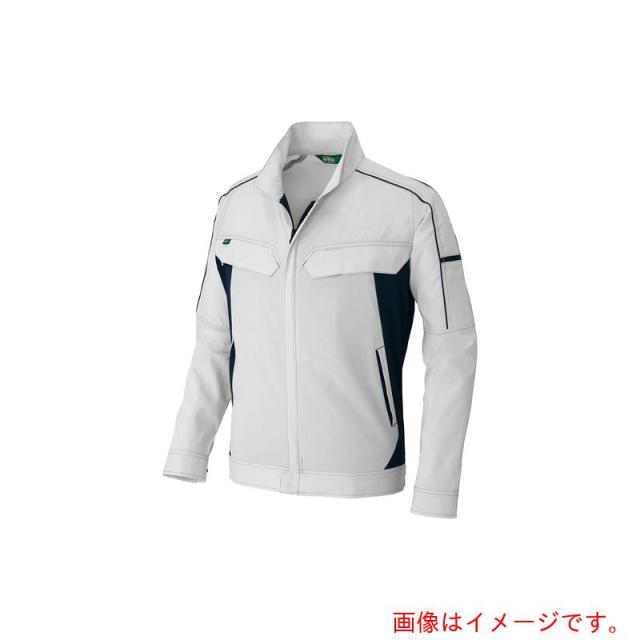 アイトス（AITOZ）　春夏長袖ストレッチブルゾン（エコワーカーストレッチ）　ＡＺ１９３１　シルバーグレー　６Ｌ　【品番：AZ1931-003-6L】