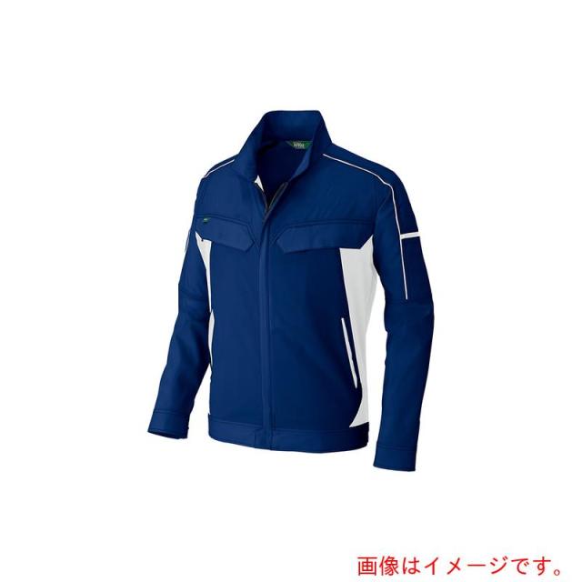 アイトス（AITOZ）　春夏長袖ストレッチブルゾン（エコワーカーストレッチ）　ＡＺ１９３１　ネイビー　６Ｌ　【品番：AZ1931-008-6L】