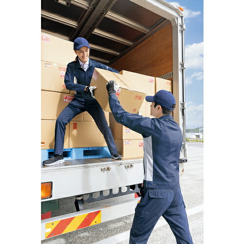 アイトス（AITOZ）　春夏長袖ストレッチブルゾン（エコワーカーストレッチ）　ＡＺ１９３１　ネイビー　６Ｌ　【品番：AZ1931-008-6L】