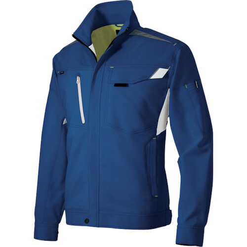 アイトス（AITOZ）　長袖ブルゾンストレッチ裏綿（ライトフィックス）　ロイヤルブルーＳＳ　【品番：AZ2501-006-SS】