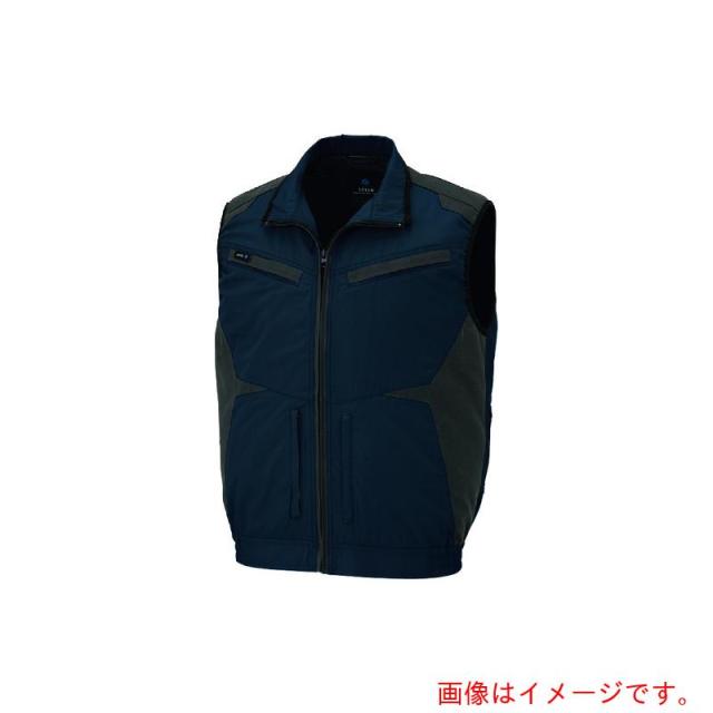 アイトス（AITOZ）　空調服用ベスト（空調服ＴＭ）　ディープネイビー　５Ｌ　【品番：AZ30587-018-5L】