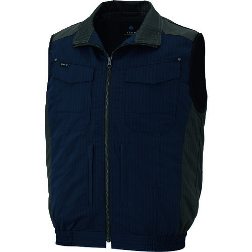 アイトス（AITOZ）　空調服用ベスト（空調服ＴＭ）　ネイビー　ＳＳ　【品番：AZ30697-008-SS】