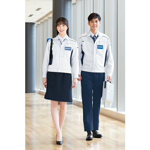 アイトス（AITOZ）　長袖ブルゾン（男女兼用）ＡＺ３５３０　シルバーグレー×ネイビー　６Ｌ　【品番：AZ3530-003-6L】_3