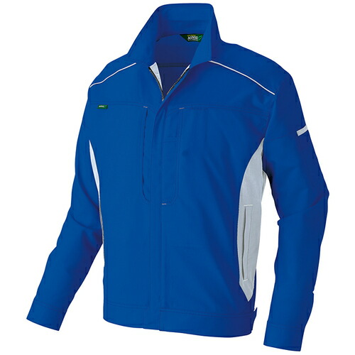アイトス（AITOZ）　長袖ブルゾン（男女兼用）ＡＺ３５３０　ブルー×シルバーグレー　Ｌ　【品番：AZ3530-006-L】