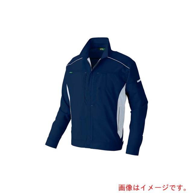 アイトス（AITOZ）　長袖ブルゾン（男女兼用）ＡＺ３５３０　ネイビー×シルバーグレー　Ｍ　【品番：AZ3530-008-M】