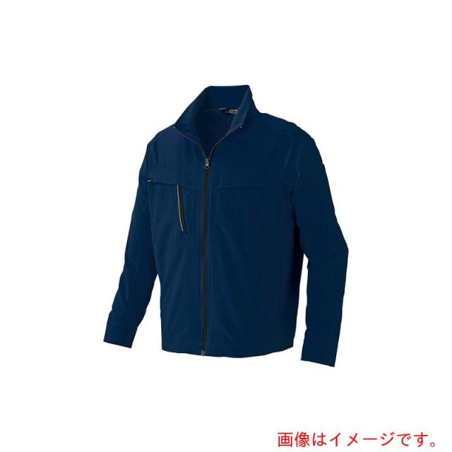 アイトス（AITOZ）　長袖ブルゾン（男女兼用）ＡＺ４１３０高通気軽量スーパーストレッチ　ネイビー　５Ｌ　【品番：AZ4130-008-5L】