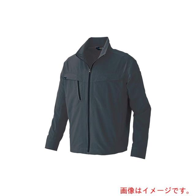 アイトス（AITOZ）　長袖ブルゾン（男女兼用）ＡＺ４１３０高通気軽量スーパーストレッチ　チャコール　５Ｌ　【品番：AZ4130-014-5L】