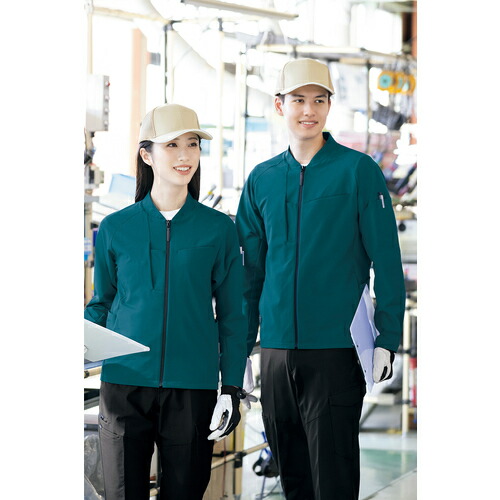 アイトス（AITOZ）　長袖ブルゾン（男女兼用）　ＴＵＬＴＥＸ　ＷＯＲＫ　ＡＺ４２３１　シルバーグレー　４Ｌ　【品番：AZ4231-003-4L】