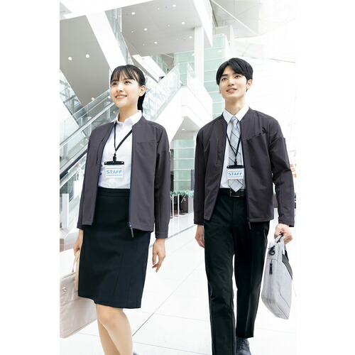 アイトス（AITOZ）　長袖ブルゾン（男女兼用）　ＴＵＬＴＥＸ　ＷＯＲＫ　ＡＺ４２３１　シルバーグレー　４Ｌ　【品番：AZ4231-003-4L】