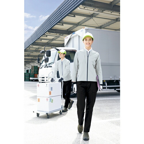 アイトス（AITOZ）　長袖ブルゾン（男女兼用）　ＴＵＬＴＥＸ　ＷＯＲＫ　ＡＺ４２３１　シルバーグレー　４Ｌ　【品番：AZ4231-003-4L】