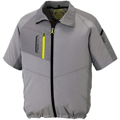 アイトス（AITOZ）　空調服用半袖ジャケット（空調服ＴＭ）　杢グレー　６Ｌ　【品番：AZ50198-104-6L】