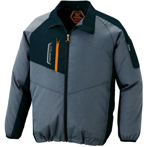 アイトス（AITOZ）　空調服用長袖ジャケット（空調服ＴＭ）　杢チャコール　Ｓ　【品番：AZ50199-114-S】