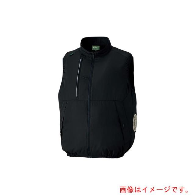 アイトス（AITOZ）　空調服　ベスト（男女兼用）ＡＺ５０２９６　ブラック　Ｓ　【品番：AZ50296-010-S】