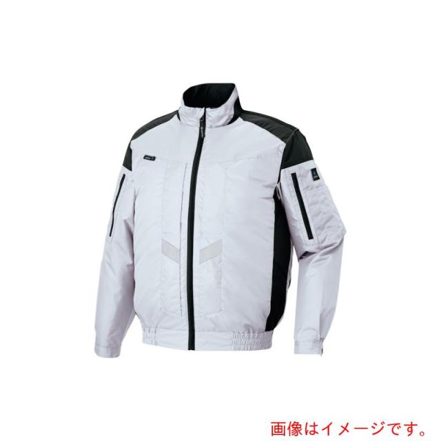 アイトス（AITOZ）　遮熱シェード付空調服長袖ブルゾン　（空調服ＴＭ）　フルハーネス対応　シルバー　４Ｌ　【品番：AZ50299-003-4L】
