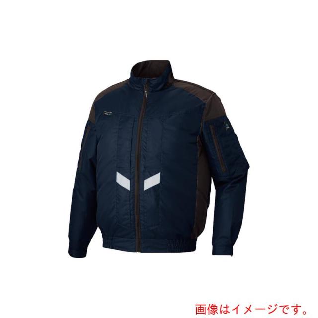 アイトス（AITOZ）　遮熱シェード付空調服長袖ブルゾン　（空調服ＴＭ）　フルハーネス対応　ネイビー　５Ｌ　【品番：AZ50299-008-5L】