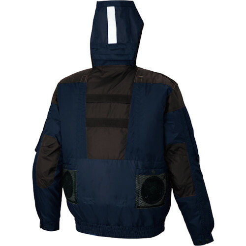 アイトス（AITOZ）　遮熱シェード付空調服長袖ブルゾン　（空調服ＴＭ）　フルハーネス対応　ネイビー　６Ｌ　【品番：AZ50299-008-6L】_3