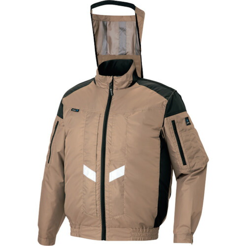 アイトス（AITOZ）　遮熱シェード付空調服長袖ブルゾン　（空調服ＴＭ）　フルハーネス対応　カーキ　５Ｌ　【品番：AZ50299-025-5L】_1