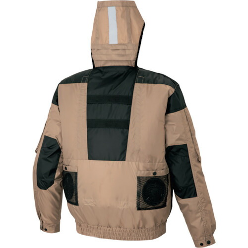 アイトス（AITOZ）　遮熱シェード付空調服長袖ブルゾン　（空調服ＴＭ）　フルハーネス対応　カーキ　５Ｌ　【品番：AZ50299-025-5L】_3