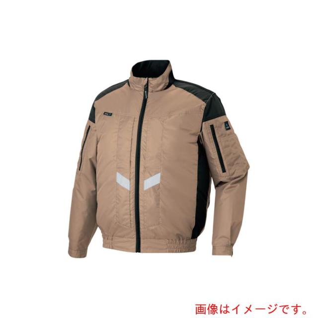 アイトス（AITOZ）　遮熱シェード付空調服長袖ブルゾン　（空調服ＴＭ）　フルハーネス対応　カーキ　ＳＳ　【品番：AZ50299-025-SS】
