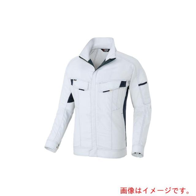 アイトス（AITOZ）　綿１００％春夏用長袖ブルゾンムービンカット　シルバーグレー　ＳＳ　【品番：AZ5130-003-SS】