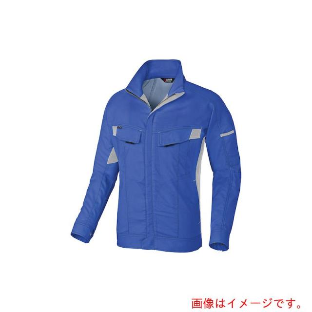 アイトス（AITOZ）　綿１００％春夏用長袖ブルゾンムービンカット　ロイヤルブルー　ＳＳ　【品番：AZ5130-006-SS】