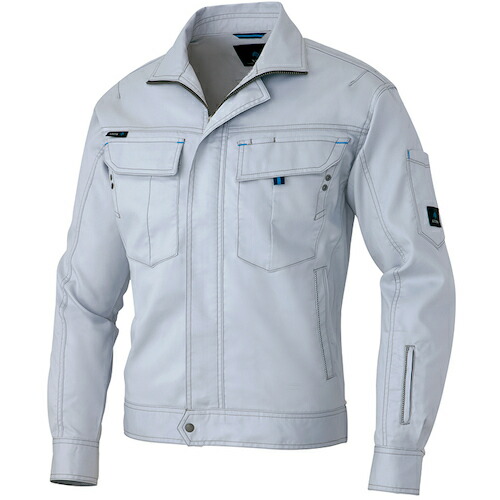 アイトス（AITOZ）　長袖ブルゾン（男女兼用）　シルバーグレー　【品番：AZ60301-003-L】